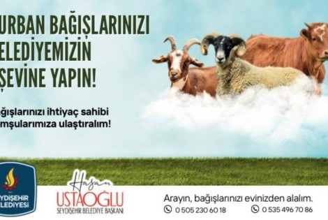 SEYDİŞEHİR BELEDİYESİ AŞEVİ, KURBAN HİSSE BAĞIŞ KAMPANYASI BAŞLATTI