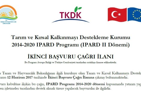 
						2014-2020 IPARD Programı (IPARD II Dönemi) İKİNCİ BAŞVURU ÇAĞRI İLANI					