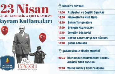 23 Nisan Ulusal Egemenlik ve Çocuk Bayramı Kutlamaları