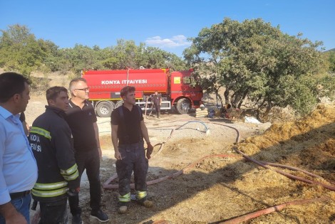 BAŞKAN USTAOĞLU’NDAN AHIRI YANAN AİLEYE ZİYARET